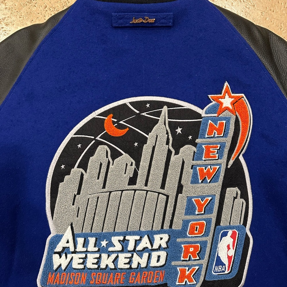 Just Don x Mitchell & Ness 1998 NBA All Star Blue / Black Varsity Jacket - Picture 13 of 16